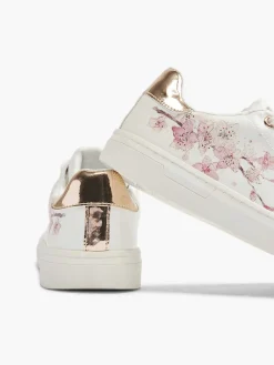 Graceland Witte Sneaker Bloemenprint-Kinderen Jongensschoenen