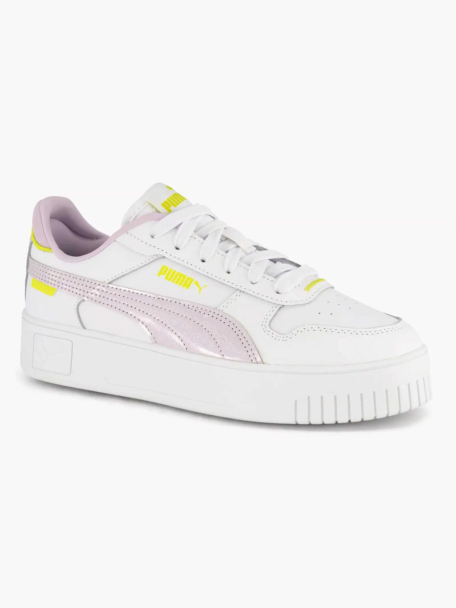Puma Witte Sneaker Carina Street Shine-Dames Sneakers