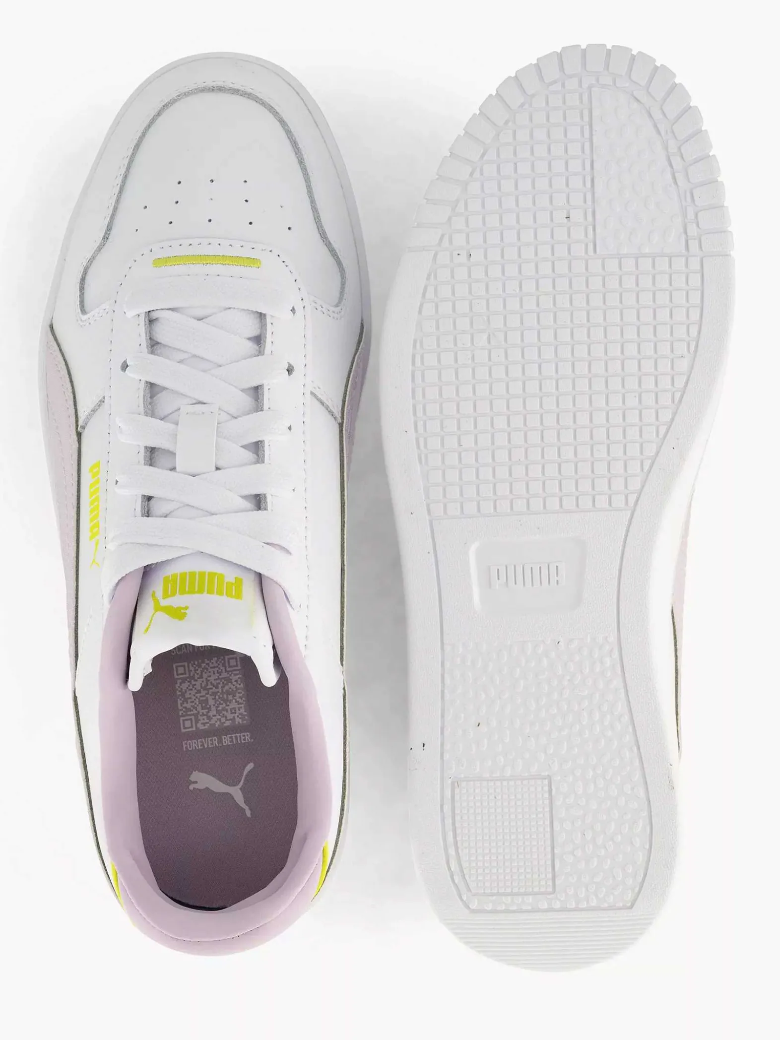 Puma Witte Sneaker Carina Street Shine-Dames Sneakers
