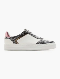 Graceland Witte Sneaker Glitter-Dames Sneakers