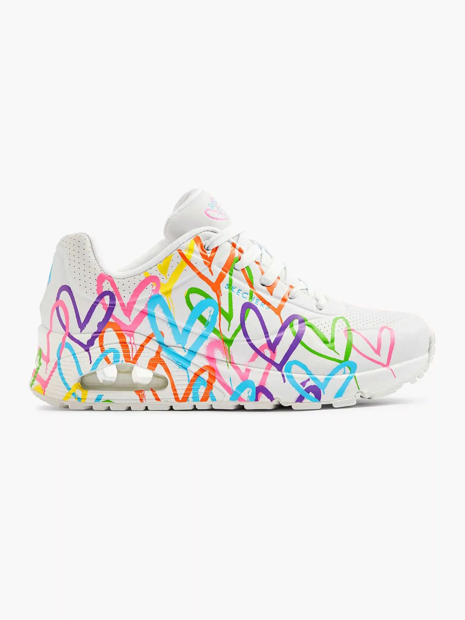 Skechers Witte Sneaker Memory Foam-Dames Sneakers