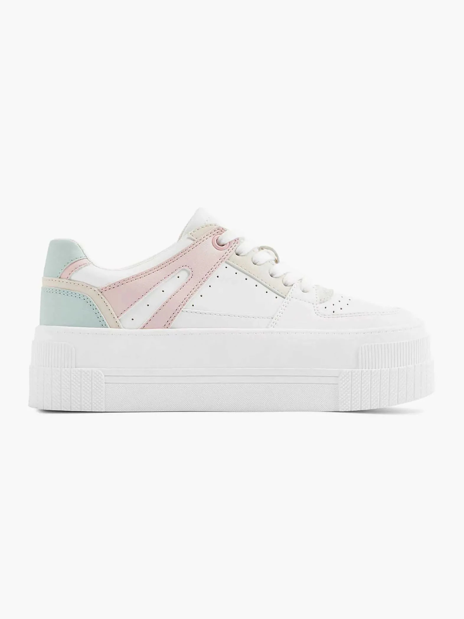 Graceland Witte Sneaker Platform-Dames Sneakers