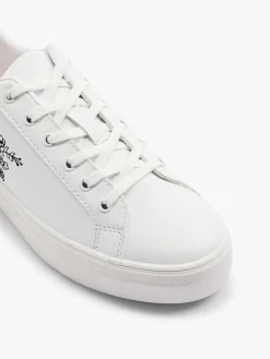 Graceland Witte Sneaker Roze Bloemen-Dames Sneakers