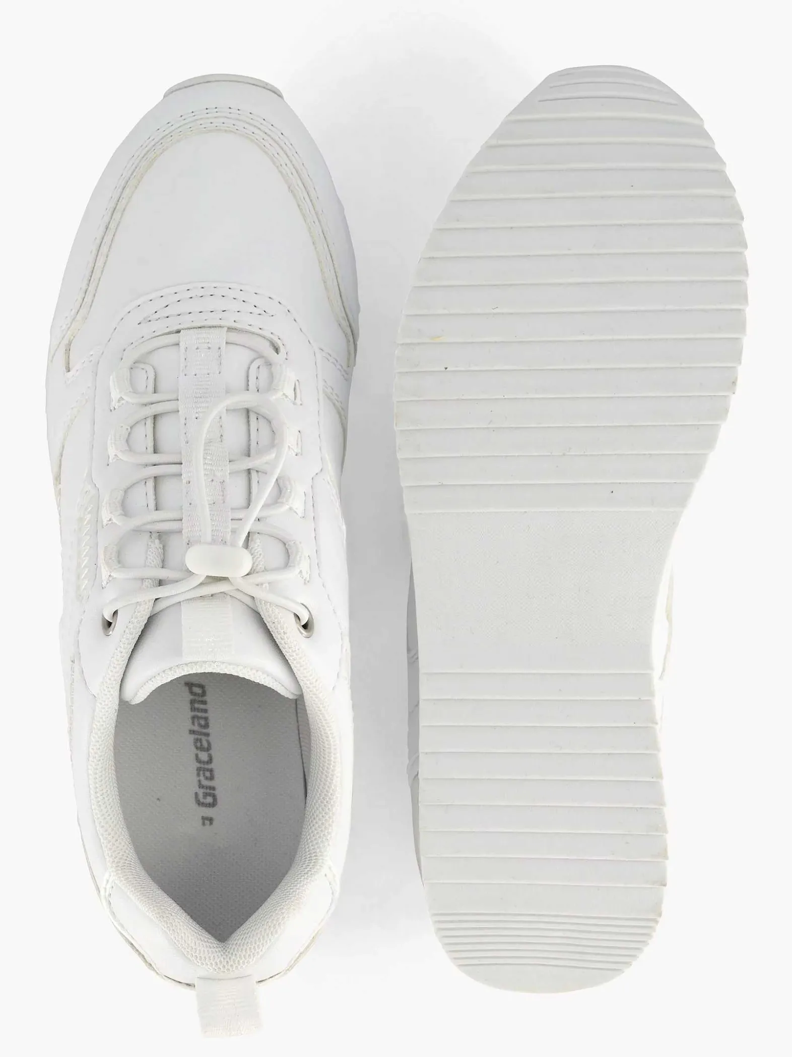 Graceland Witte Sneakers-Dames Sneakers