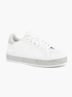 Graceland Witte Sneaker Steentjes-Kinderen Jongensschoenen