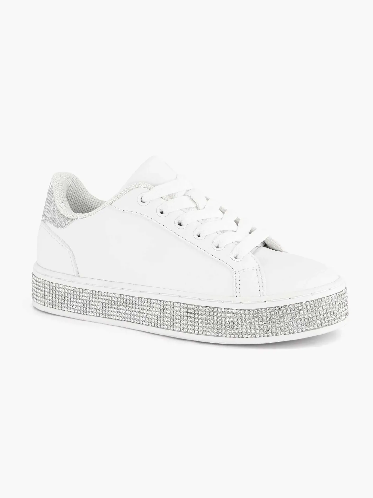 Graceland Witte Sneaker Steentjes-Kinderen Jongensschoenen