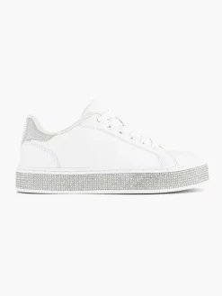 Graceland Witte Sneaker Steentjes-Kinderen Jongensschoenen