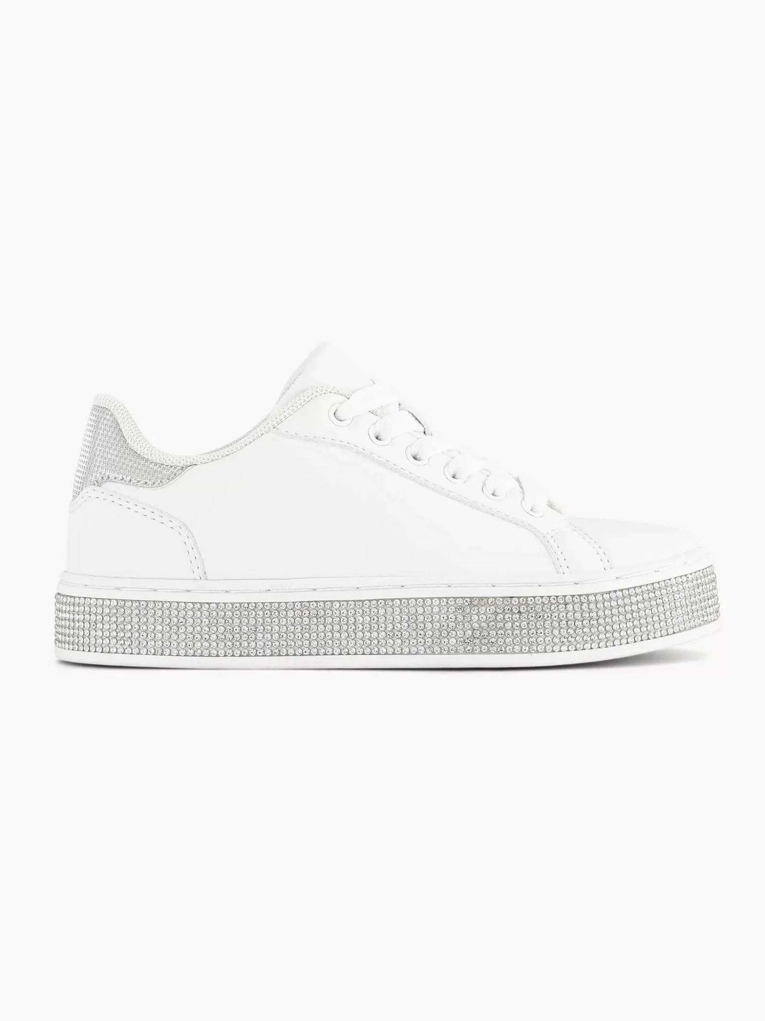 Graceland Witte Sneaker Steentjes-Kinderen Jongensschoenen