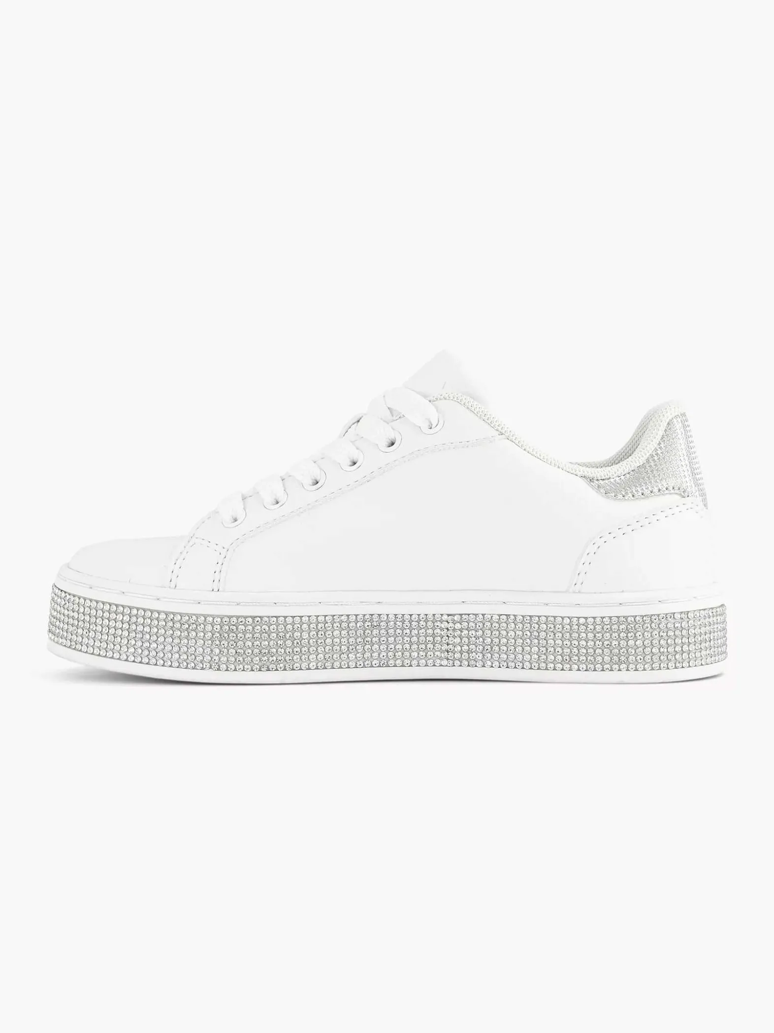 Graceland Witte Sneaker Steentjes-Kinderen Jongensschoenen