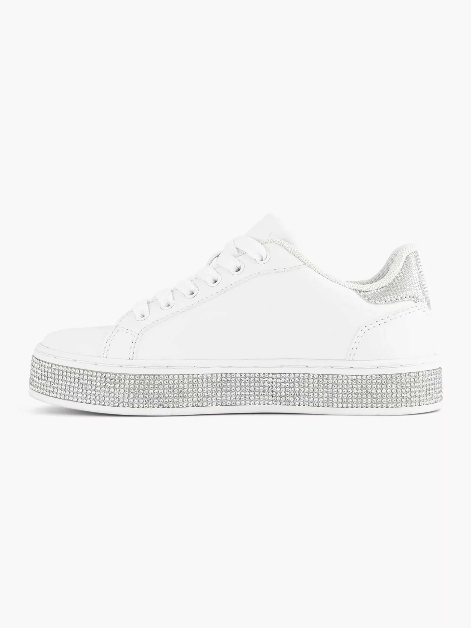 Graceland Witte Sneaker Steentjes-Kinderen Jongensschoenen