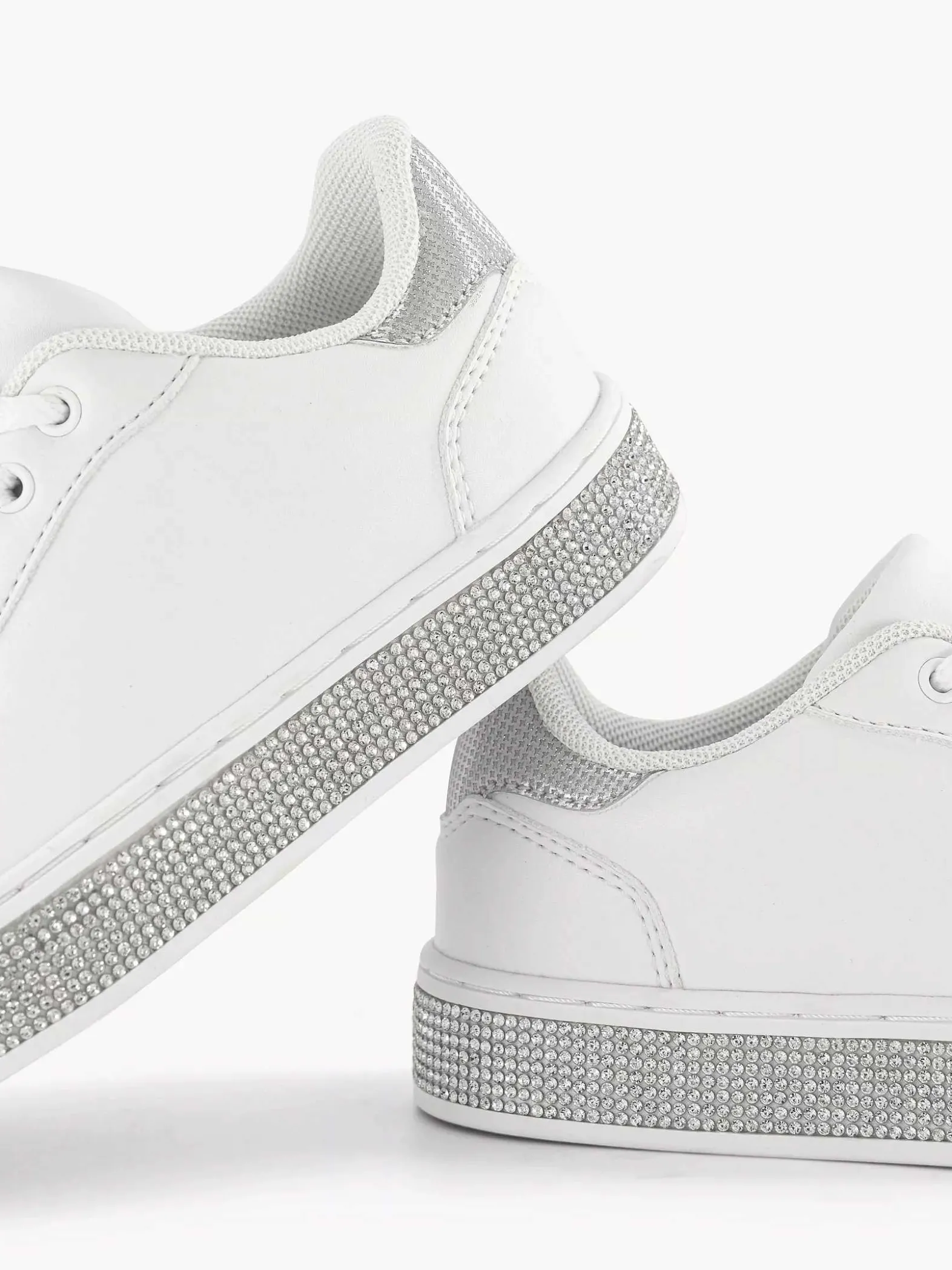 Graceland Witte Sneaker Steentjes-Kinderen Jongensschoenen