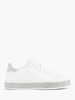 Graceland Witte Sneaker Steentjes-Kinderen Jongensschoenen