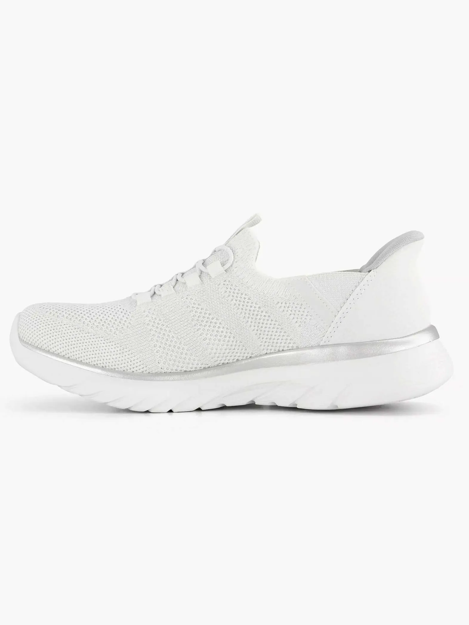 Skechers Witte Sneaker Swift Fit - Hands Free Sole Provider-Dames Sneakers