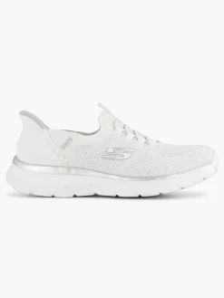 Skechers Witte Sneaker Swift Fit - Hands Free Sole Provider-Dames Sneakers