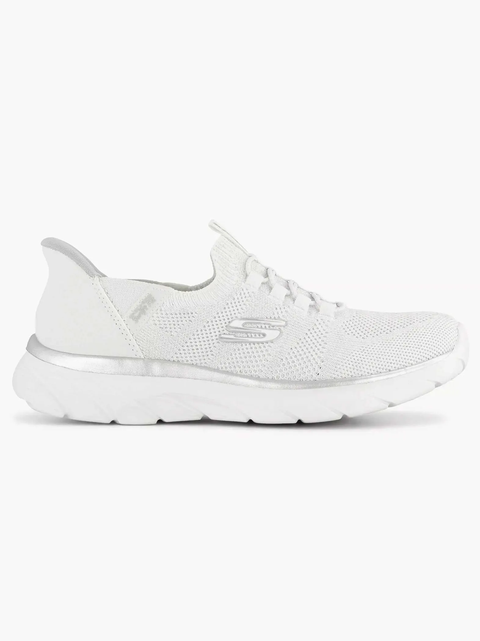 Skechers Witte Sneaker Swift Fit - Hands Free Sole Provider-Dames Sneakers