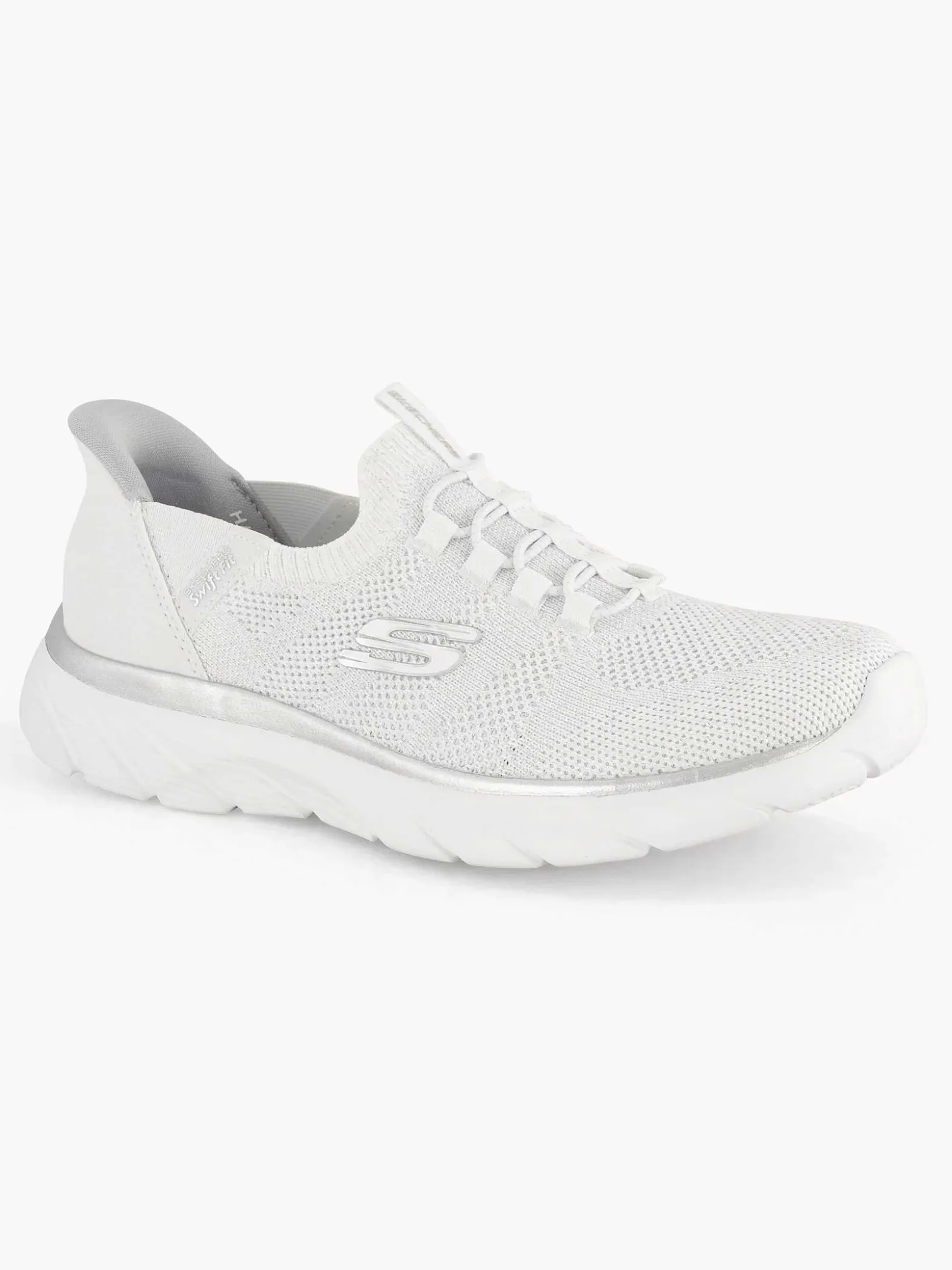 Skechers Witte Sneaker Swift Fit - Hands Free Sole Provider-Dames Sneakers