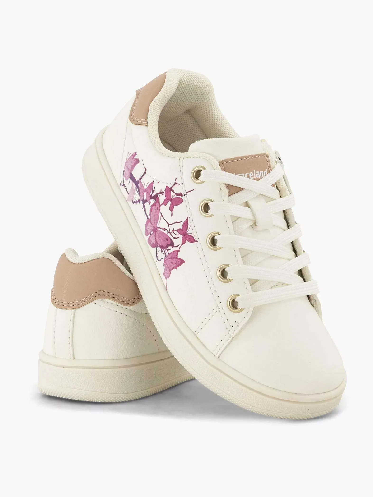 Graceland Witte Sneaker Vlinders-Kinderen Jongensschoenen