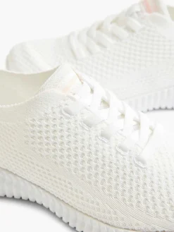 Skechers Witte Social Muse - Scene Lover-Dames Sneakers