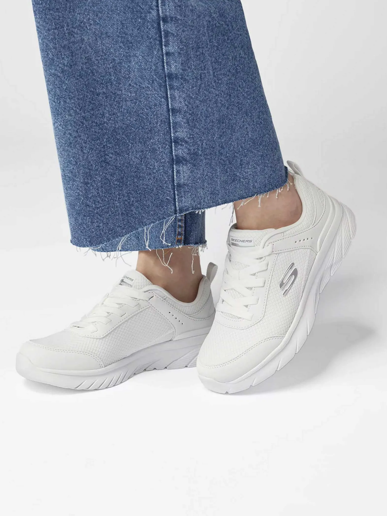 Skechers Witte Sole Provider - Brief History-Dames Sneakers