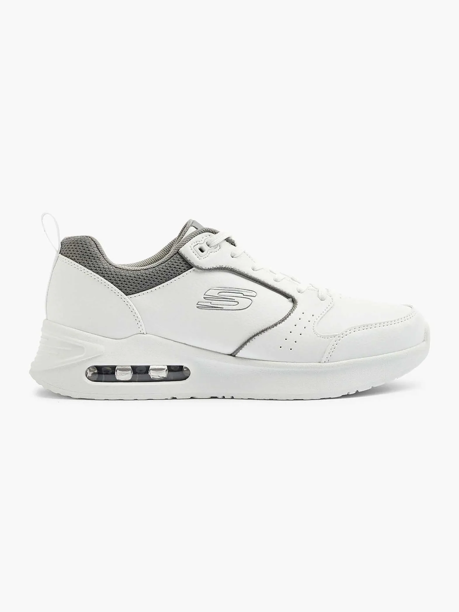Skechers Witte Solitair-Heren Sneakers