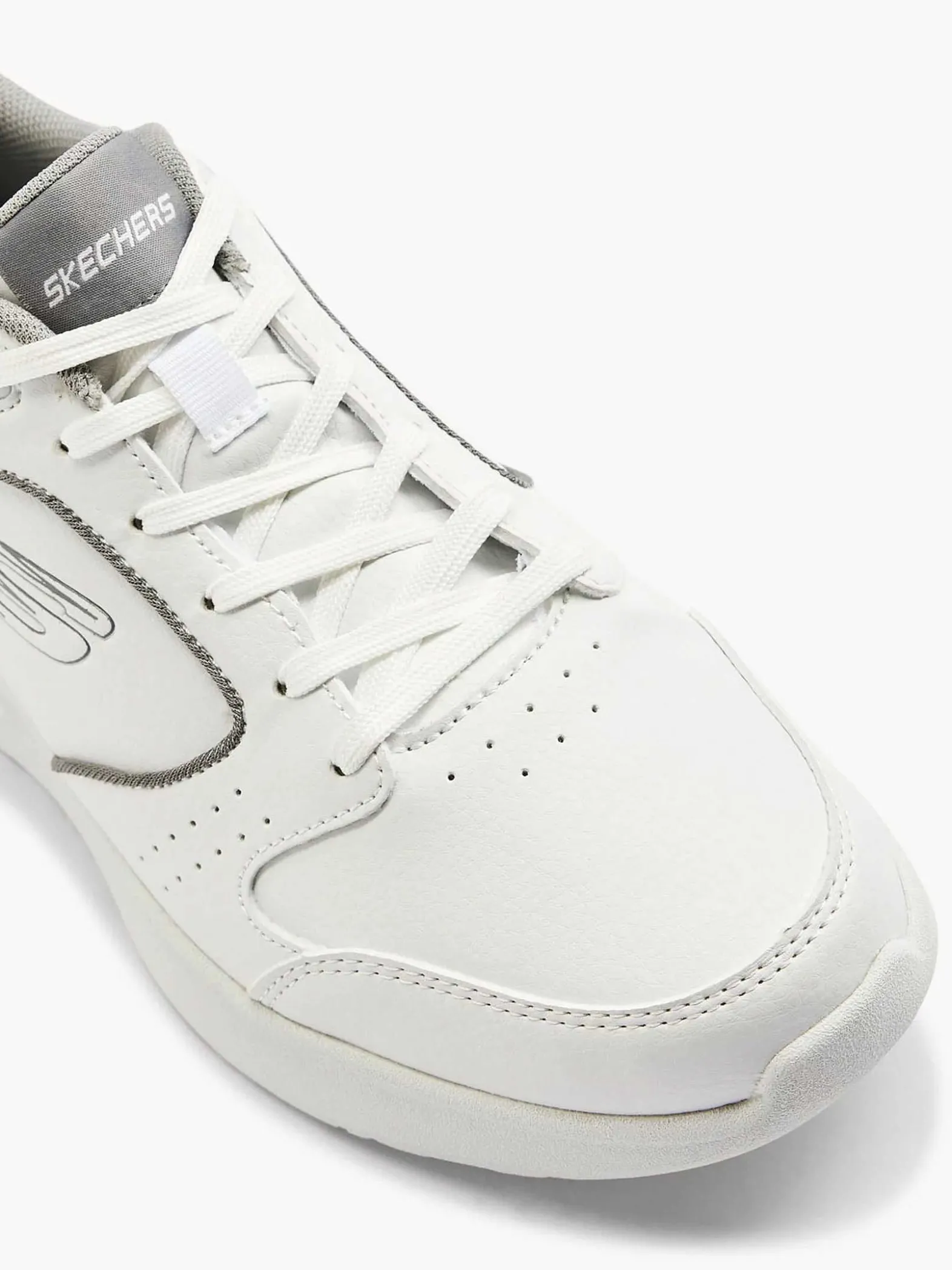 Skechers Witte Solitair-Heren Sneakers