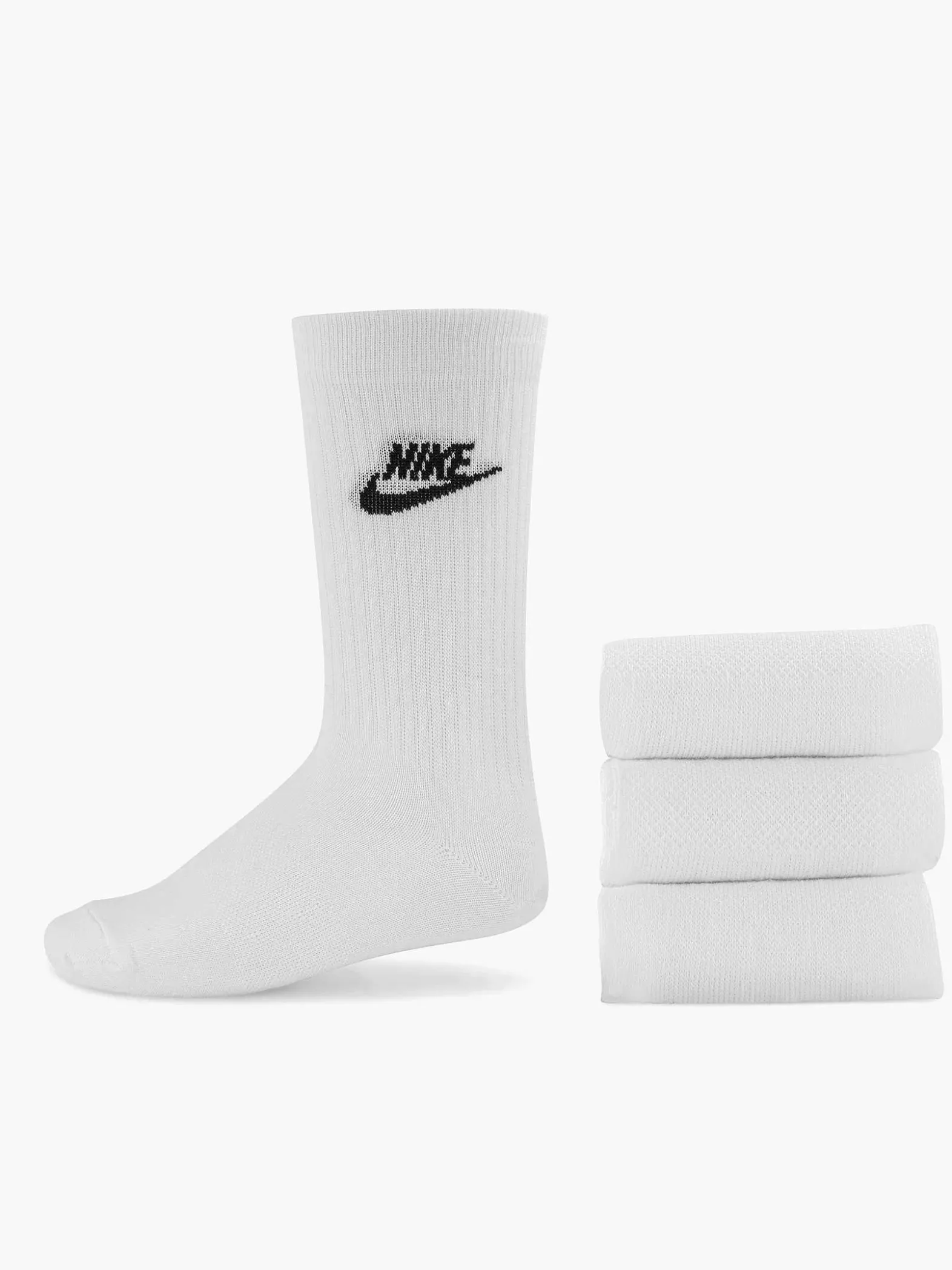 Nike Witte U Nk Nsw Everyday Essentail Cr 42-46-Heren Sokken