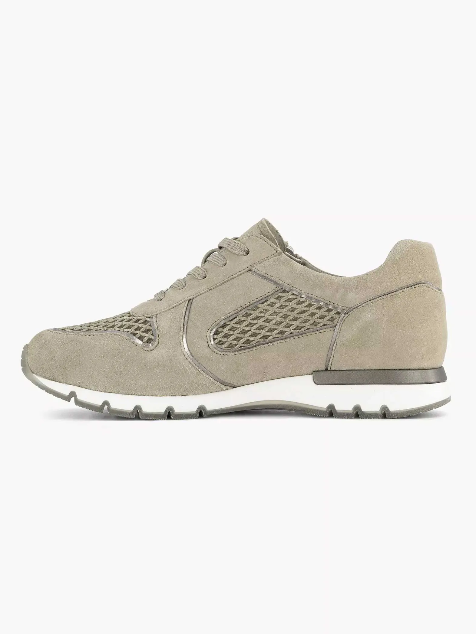 Medicus Zandkleurige Leren Comfort Sneaker-Dames Comfort Schoenen