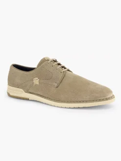 Gallus Zandkleurige Leren Veterschoen-Heren Geklede Schoenen
