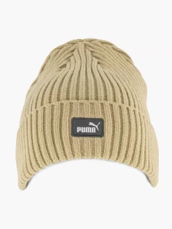 Puma Zandkleurige Classic Cuff Beanie-Dames Online Exclusive Accessoires