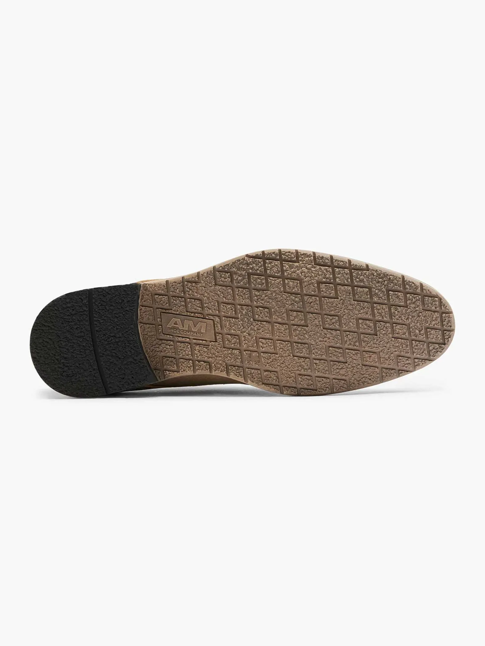 AM SHOE Zandkleurige Veterschoen-Heren Geklede Schoenen