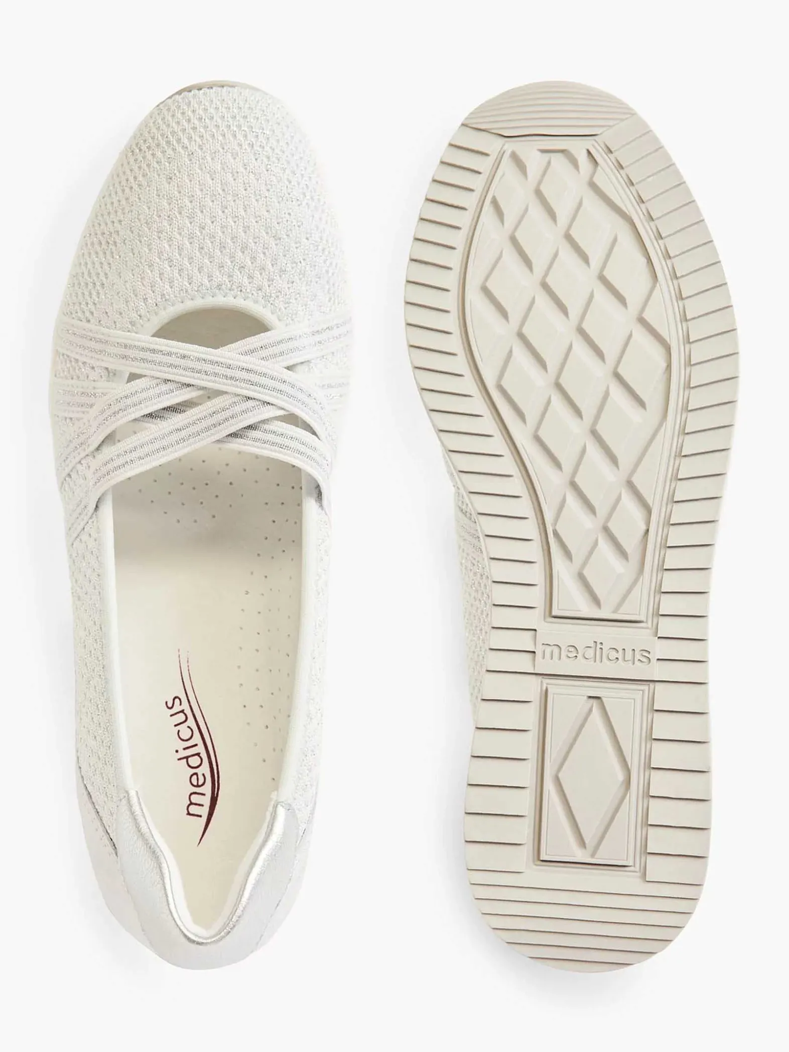 Medicus Zilveren Comfort Instapper-Dames Comfort Schoenen