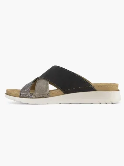 Easy Street Zilveren Comfort Slipper-Dames Sandalen