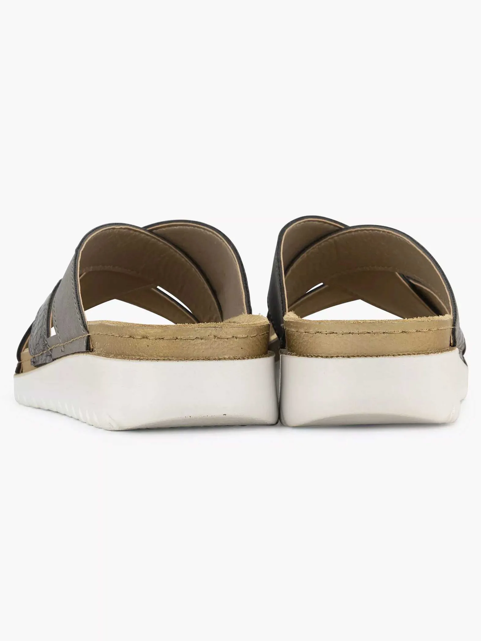 Easy Street Zilveren Comfort Slipper-Dames Sandalen