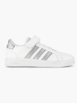 adidas Zilveren Grand Court 2.0 El K-Kinderen Jongensschoenen
