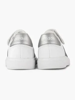 adidas Zilveren Grand Court 2.0 El K-Kinderen Jongensschoenen