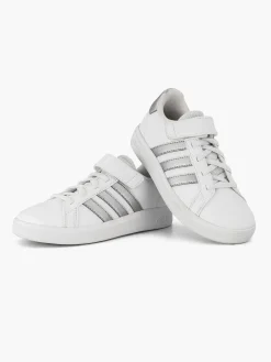 adidas Zilveren Grand Court 2.0 El K-Kinderen Jongensschoenen