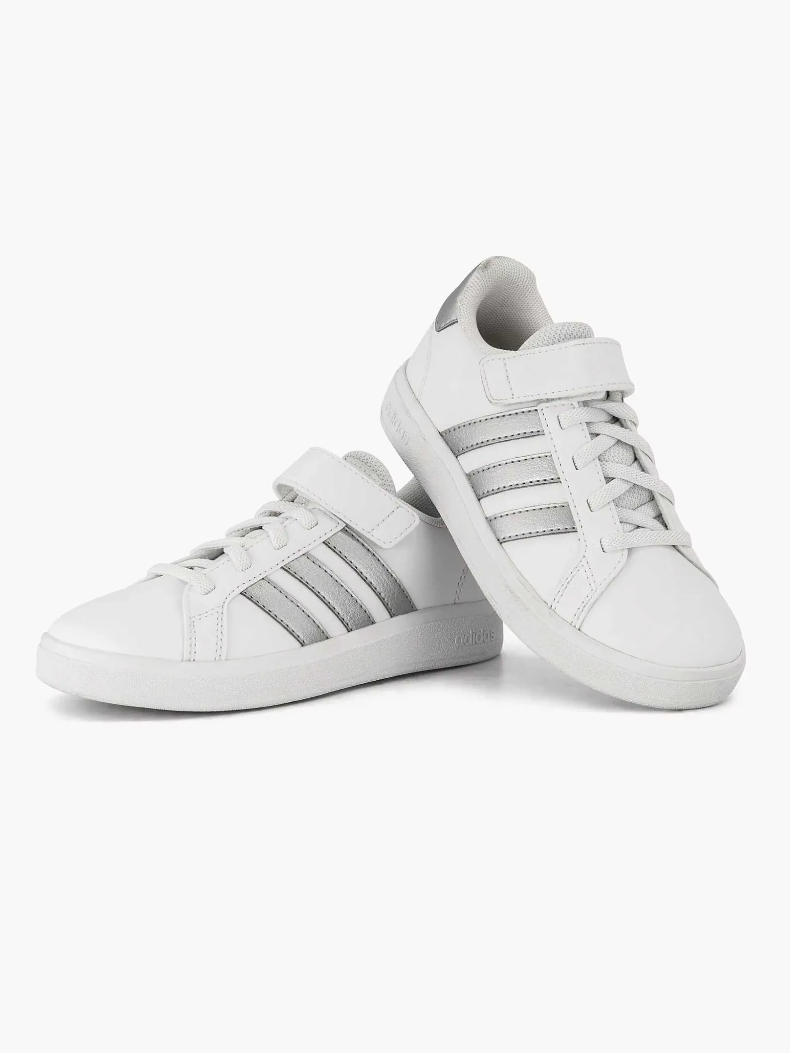 adidas Zilveren Grand Court 2.0 El K-Kinderen Jongensschoenen
