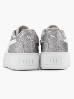 Puma Zilveren Karmen Glitz Jr-Dames Sneakers