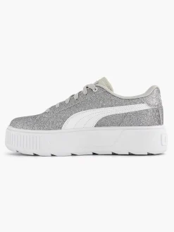 Puma Zilveren Karmen Glitz Jr-Dames Sneakers