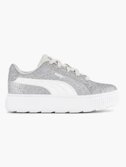 Puma Zilveren Karmen Glitz Ps Glitter-Kinderen Jongensschoenen