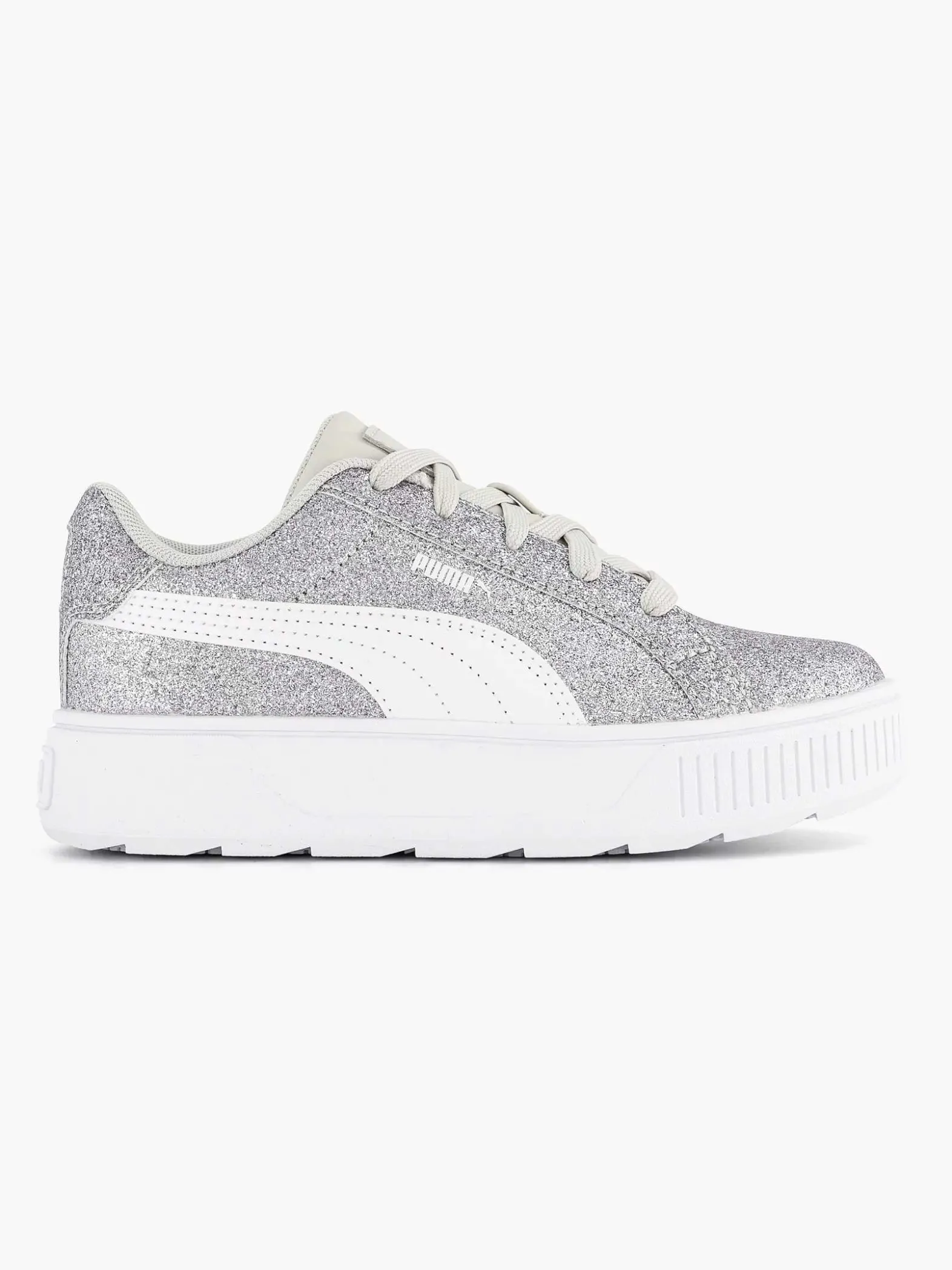 Puma Zilveren Karmen Glitz Ps Glitter-Kinderen Jongensschoenen
