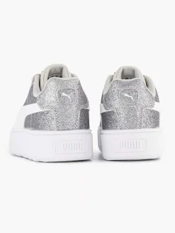 Puma Zilveren Karmen Glitz Ps Glitter-Kinderen Jongensschoenen