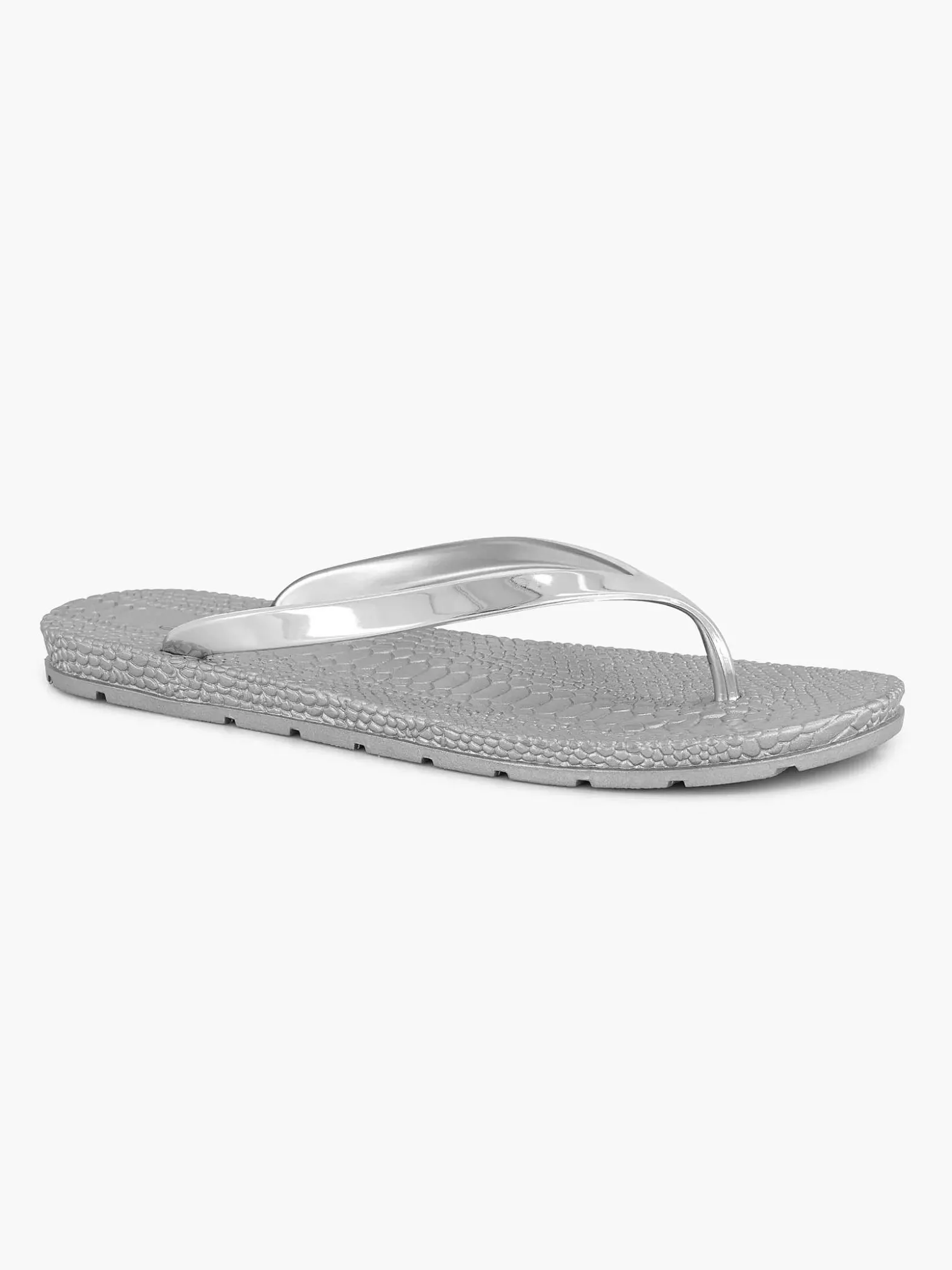Blue Fin Zilveren Teenslipper-Dames Slippers