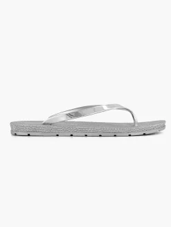Blue Fin Zilveren Teenslipper-Dames Slippers