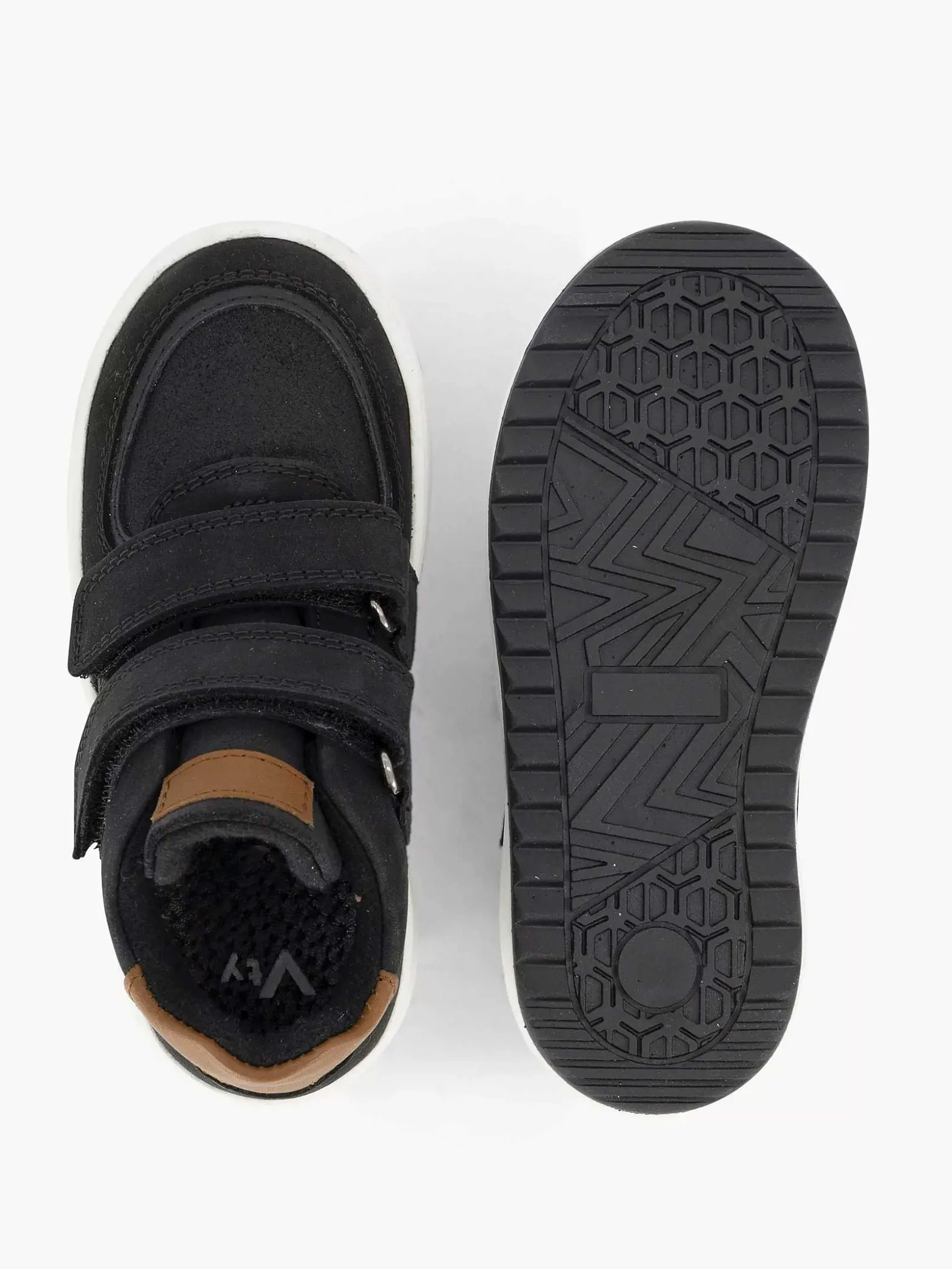 Vty Zware Leren Sneakers Klittenband-Kinderen Babyschoenen