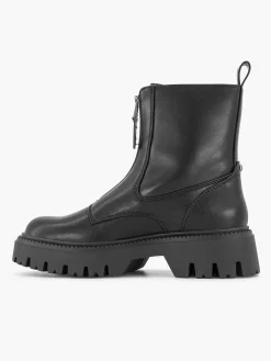 Oxmox Zwarte Bikerboot-Dames Enkellaarzen & Boots
