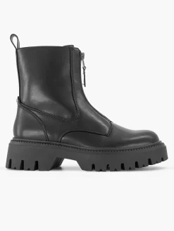 Oxmox Zwarte Bikerboot-Dames Enkellaarzen & Boots