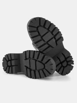 Oxmox Zwarte Bikerboot-Dames Enkellaarzen & Boots
