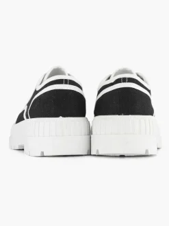 Graceland Zwarte Canvas Chunky Sneaker-Dames Sneakers