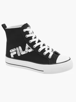 FILA Zwarte Canvas Hoge Sneaker-Dames Sneakers